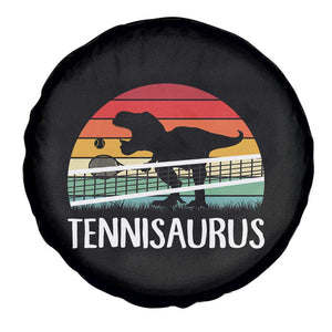 Funny Dinosaur Tennis Player Gift Spare Tire Cover Tennisaurus TS12 Print Your Wear