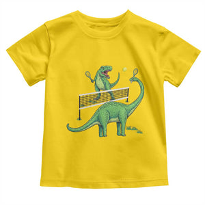 Funny Prehistoric Dinosaur Tennis Player Game Day Toddler T Shirt TS12 Daisy Print Your Wear