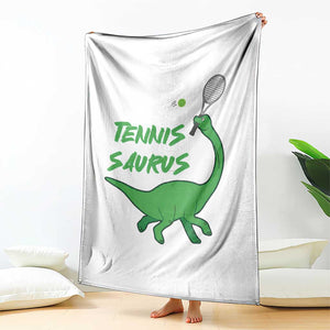 Funny Tennis Dinosaur Tennis Lover Throw Blanket Gift For Tennis Fans TS12 Print Your Wear
