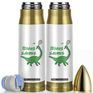Funny Tennis Dinosaur Tennis Lover Bullet Tumbler Gift For Tennis Fans TS12 White Print Your Wear