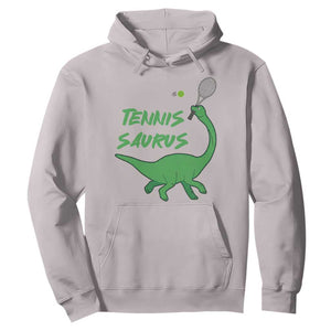 Funny Tennis Dinosaur Tennis Lover Hoodie Gift For Tennis Fans TS12 Ice Gray Print Your Wear