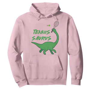 Funny Tennis Dinosaur Tennis Lover Hoodie Gift For Tennis Fans TS12 Light Pink Print Your Wear