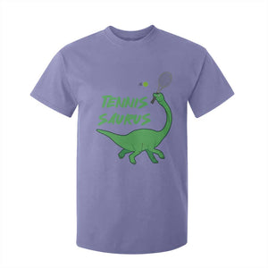 Funny Tennis Dinosaur Tennis Lover T Shirt For Kid Gift For Tennis Fans TS12 Violet Print Your Wear
