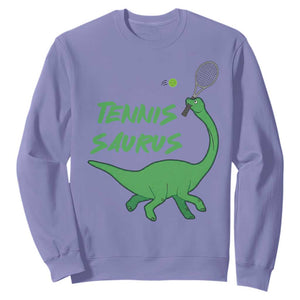 Funny Tennis Dinosaur Tennis Lover Sweatshirt Gift For Tennis Fans TS12 Violet Print Your Wear