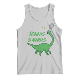 Funny Tennis Dinosaur Tennis Lover Tank Top Gift For Tennis Fans TS12 Ash Print Your Wear