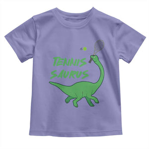 Funny Tennis Dinosaur Tennis Lover Toddler T Shirt Gift For Tennis Fans TS12 Violet Print Your Wear