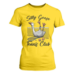 Funny Silly Goose Tennis Club T Shirt For Women Tennis Lover Gift TS12 Daisy Print Your Wear