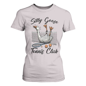 Funny Silly Goose Tennis Club T Shirt For Women Tennis Lover Gift TS12 Ice Gray Print Your Wear