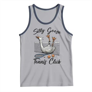 Funny Silly Goose Tennis Club Tank Top Tennis Lover Gift TS12 Athletic Heather Navy Print Your Wear