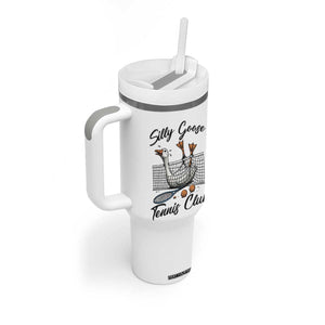 Funny Silly Goose Tennis Club Tumbler With Handle Tennis Lover Gift TS12 Print Your Wear
