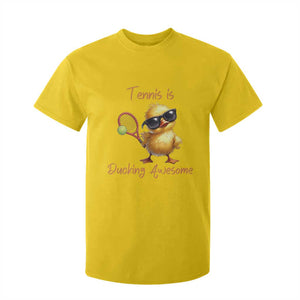 Funny Cute Duck Playing Tennis T Shirt For Kid Ducking Awesome TS12 Daisy Print Your Wear