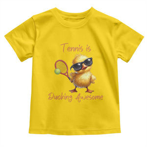Funny Cute Duck Playing Tennis Toddler T Shirt Ducking Awesome TS12 Daisy Print Your Wear