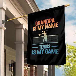 Funny Grandpa Tennis Quote Garden Flag Tennis Is My Game TS12 Print Your Wear