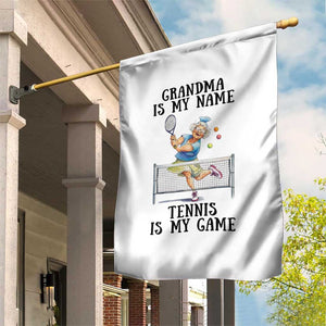 Funny Tennis Quote Garden Flag Grandma Is My Name Tennis Is My Game TS12 Print Your Wear