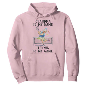Funny Tennis Quote Hoodie Grandma Is My Name Tennis Is My Game TS12 Light Pink Print Your Wear