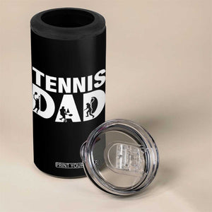 Funny Tennis Dad Life 4 in 1 Can Cooler Tumbler Tennis Player Gift TS12 Print Your Wear