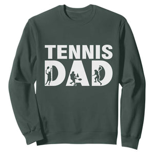 Funny Tennis Dad Life Sweatshirt Tennis Player Gift TS12 Dark Forest Green Print Your Wear