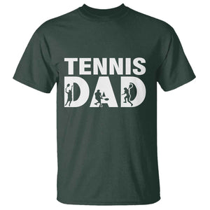 Funny Tennis Dad Life T Shirt Tennis Player Gift TS12 Dark Forest Green Print Your Wear