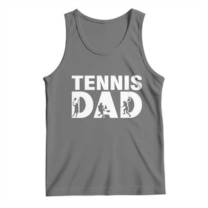Funny Tennis Dad Life Tank Top Tennis Player Gift TS12 Black Heather Print Your Wear