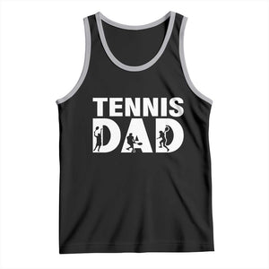 Funny Tennis Dad Life Tank Top Tennis Player Gift TS12 Black Athletic Heather Print Your Wear