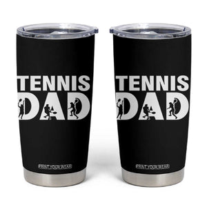 Funny Tennis Dad Life Tumbler Cup Tennis Player Gift TS12 Black Print Your Wear