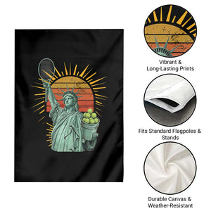 Funny Statue Of Liberty Tennis Player Garden Flag Patriotic Sports Lover TS12 Print Your Wear