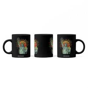 Funny Statue Of Liberty Tennis Player Coffee Mug Patriotic Sports Lover TS12 Print Your Wear