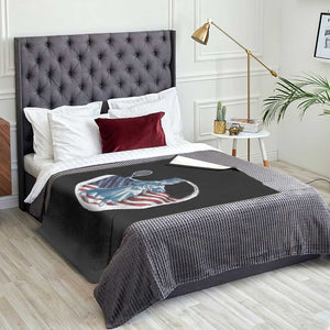 Funny Statue Of Liberty Tennis Player Throw Blanket USA Pride Female Tennis Gift TS12 Print Your Wear