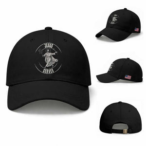Christian Tennis Funny Gift For Believers Baseball Cap Jesus Serves TS12 Baseball Cap Universal Fit Black Print Your Wear