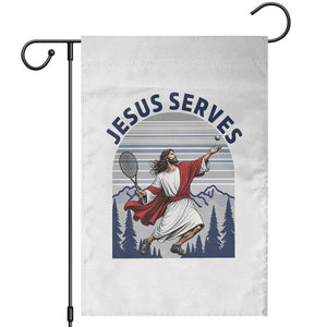 Christian Tennis Lover Gift Garden Flag Funny Christian Gift TS12 White Print Your Wear