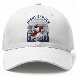 Christian Tennis Lover Gift Baseball Cap Funny Christian Gift TS12 Print Your Wear