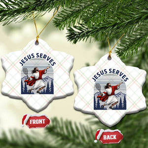 Christian Tennis Lover Gift Ceramic Ornament Funny Christian Gift TS12 Print Your Wear