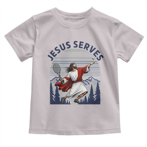 Christian Tennis Lover Gift Toddler T Shirt Funny Christian Gift TS12 Ice Gray Print Your Wear