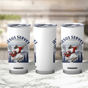 Christian Tennis Lover Gift Tumbler Cup Funny Christian Gift TS12 Print Your Wear