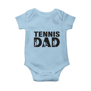 Funny Tennis Dad Life Baby Onesie Sport Lover Gift TS12 Light Blue Print Your Wear
