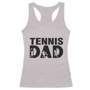 Funny Tennis Dad Life Racerback Tank Top Sport Lover Gift TS12 Ice Gray Print Your Wear