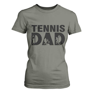 Funny Tennis Dad Life T Shirt For Women Sport Lover Gift TS12 Military Green Print Your Wear