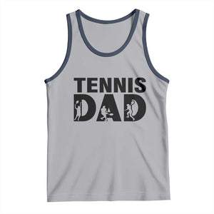 Funny Tennis Dad Life Tank Top Sport Lover Gift TS12 Athletic Heather Navy Print Your Wear