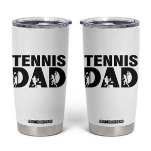 Funny Tennis Dad Life Tumbler Cup Sport Lover Gift TS12 White Print Your Wear