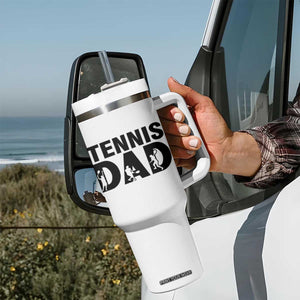 Funny Tennis Dad Life Tumbler With Handle Sport Lover Gift TS12 Print Your Wear