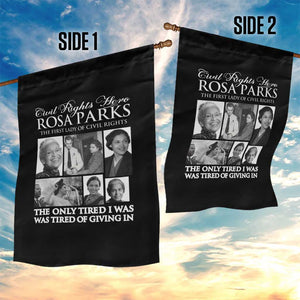 Rosa Parks Mother Of The Civil Rights Movement Garden Flag Black History Salutes TS12 Print Your Wear
