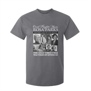 Rosa Parks Mother Of The Civil Rights Movement T Shirt For Kid Black History Salutes TS12 Charcoal Print Your Wear