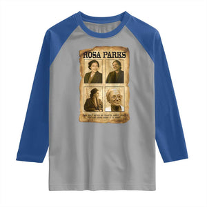Vintage Rosa Parks Raglan Shirt Courage And Justice Quote TS12 Sport Gray Royal Print Your Wear
