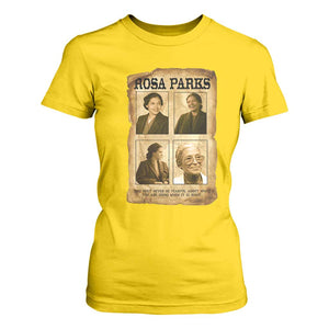 Vintage Rosa Parks T Shirt For Women Courage And Justice Quote TS12 Daisy Print Your Wear