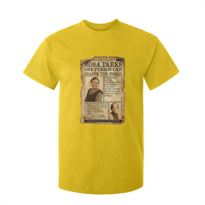 Vintage Newspaper Rosa Parks T Shirt For Kid One Person Can Change The World Quote TS12 Daisy Print Your Wear