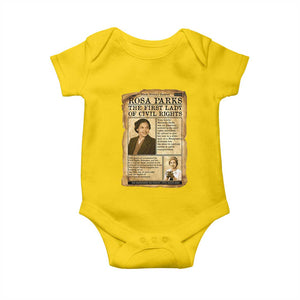 Vintage Newspaper Rosa Parks Baby Onesie Civil Rights Hero TS12 Daisy Print Your Wear