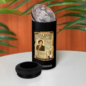 Vintage Newspaper Rosa Parks 4 in 1 Can Cooler Tumbler Civil Rights Hero TS12 Print Your Wear