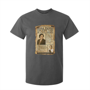 Vintage Newspaper Rosa Parks T Shirt For Kid Civil Rights Hero TS12 Dark Heather Print Your Wear