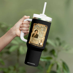 Vintage Newspaper Rosa Parks Tumbler With Handle Civil Rights Hero TS12 Print Your Wear