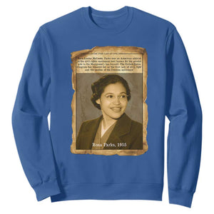 Vintage Rosa Parks Sweatshirt First Lady Of Civil Rights TS12 Royal Blue Print Your Wear